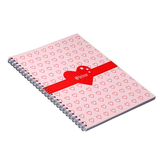 Prachtig hartpatroon notitieboek (Rechterzijde)