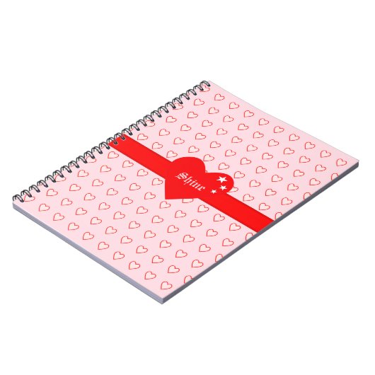 Prachtig hartpatroon notitieboek (Linkerzijde)