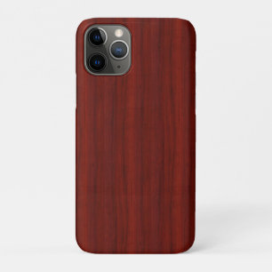 Prachtig heel realistisch rood kersen hout bedrukt iPhone 11 pro hoesje
