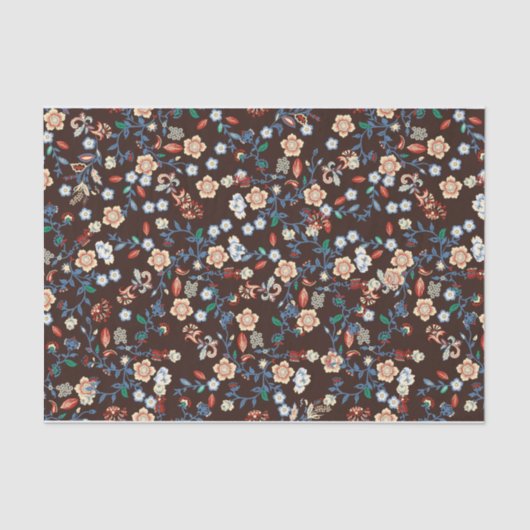 Prachtig helder bloemenweefselpapier tissuepapier (Voorkant)