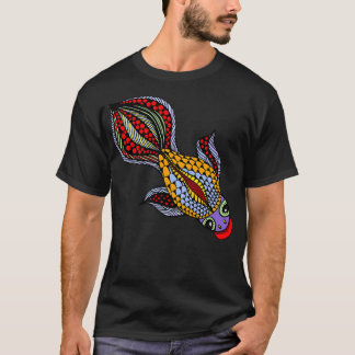 prachtig, helder goudvisontwerp t-shirt