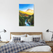 Prachtig herfstlandschap in Auronzo di Cadore, Ita Canvas Afdruk (Insitu (Slaapkamer))