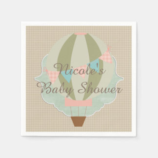 Prachtig Hete Luchtballon Neutraal Baby shower Servetten