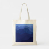 Prachtig heuvel uitzicht en zonsondergang tote bag (Achterkant)