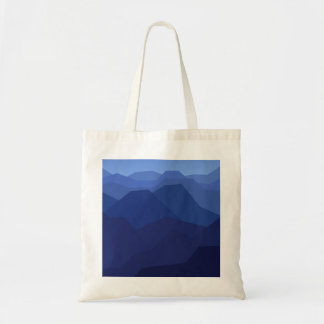 Prachtig heuvel uitzicht en zonsondergang tote bag