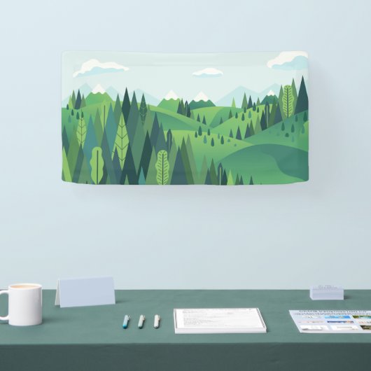 Prachtig heuvellandschap spandoek (Beurs)