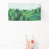 Prachtig heuvellandschap spandoek (Insitu)