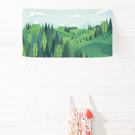 Prachtig heuvellandschap spandoek (Insitu)