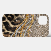 Prachtig Hoesje van de Leopard Faux Dierendruk (Achterkant (horizontaal))