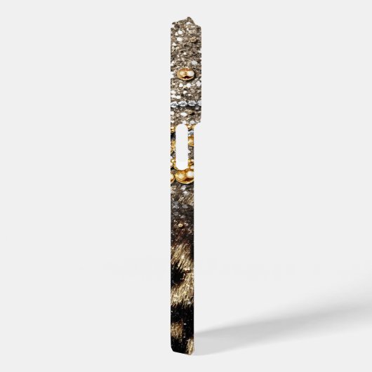 Prachtig Hoesje van de Leopard Faux Dierendruk (Achterkant / Rechts)