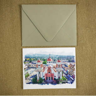 Prachtig Honduras Panorama Uitzicht Briefkaart