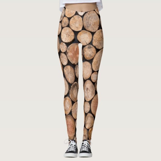 Prachtig hout leggings (Voorkant)