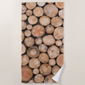 Prachtig hout strandlaken (Voorkant)