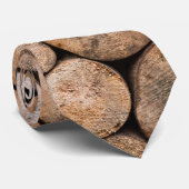 Prachtig hout stropdas (Opgerold)