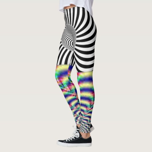Prachtig hypnotisch en psychologisch design. leggings (Links)