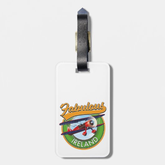Prachtig Ierland reis patch. Bagagelabel (Achterkant verticaal)