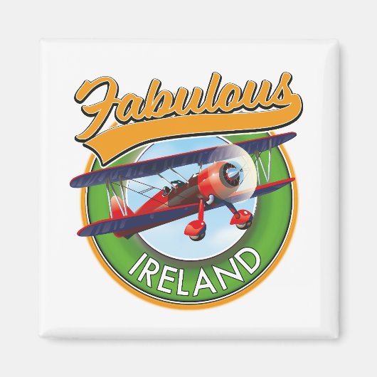 Prachtig Ierland reis patch. Magneet (Voorkant)