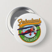 Prachtig Ierland reis patch. Ronde Button 7,6 Cm (Voorkant /achterkant)