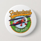 Prachtig Ierland reis patch. Ronde Button 7,6 Cm (Voorkant)