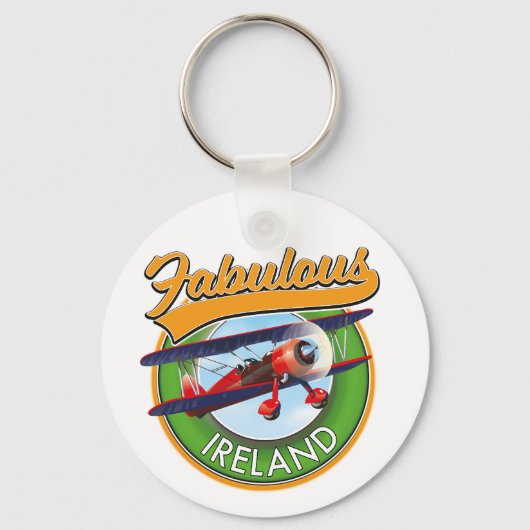 Prachtig Ierland reis patch. Sleutelhanger (Voorkant)