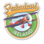 Prachtig Ierland reis patch. Sticker (Voorkant)