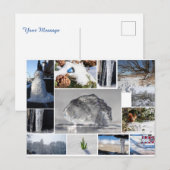 Prachtig ijs, sneeuw en winterse gevoelens! briefkaart (Voorkant / Achterkant)