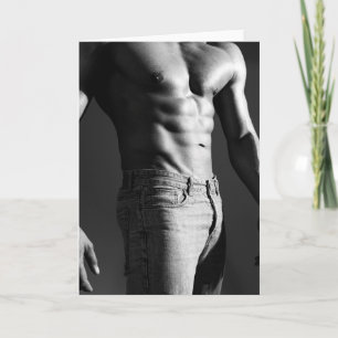 Prachtig in Grey Hot Guy Groetjes Kaart