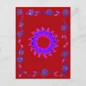 Prachtig Indiaas Motief Mehndi Art Design Briefkaart (Voorkant)