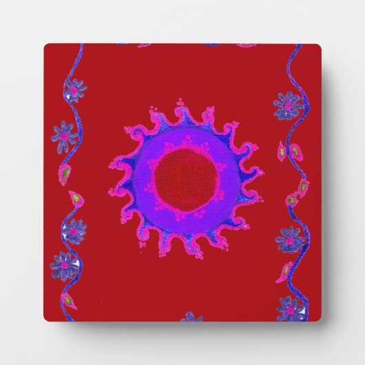 Prachtig Indiaas Motief Mehndi Art Design Fotoplaat (Voorkant)