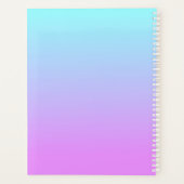 Prachtig Inspirerend blauw en roze ombre Planner (Achterkant)