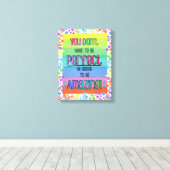 Prachtig Inspirerend regenboog Canvas Afdruk (Insitu (Houten vloer))