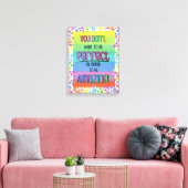 Prachtig Inspirerend regenboog Canvas Afdruk (Insitu (Woonkamer))