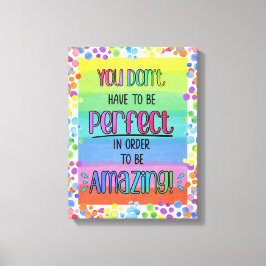 Prachtig Inspirerend regenboog Canvas Afdruk