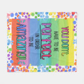 Prachtig Inspirerend regenboog Fleece Deken (Voorkant (Horizontaal))