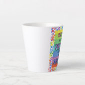 Prachtig Inspirerend regenboog Latte Mok (Voorkant)