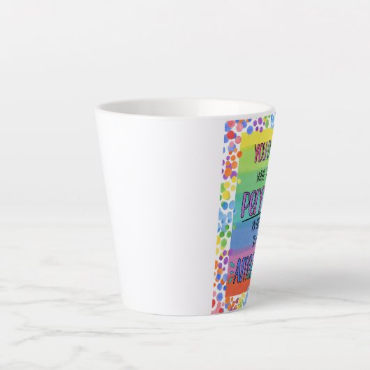 Prachtig Inspirerend regenboog Latte Mok (Voorkant)