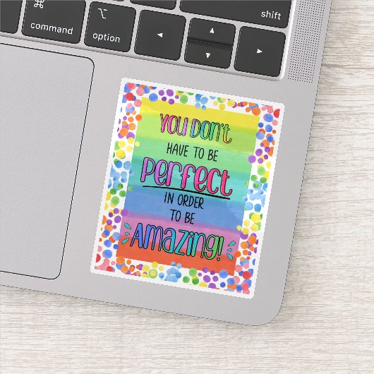 Prachtig Inspirerend regenboog Sticker (Detail)