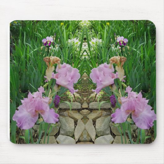Prachtig Iris Fantasie Pad Muismat (Voorkant)