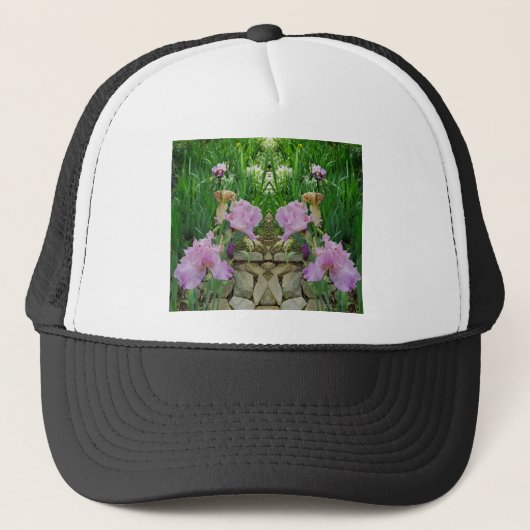 Prachtig Iris Fantasie Pad Trucker Pet (Voorkant)