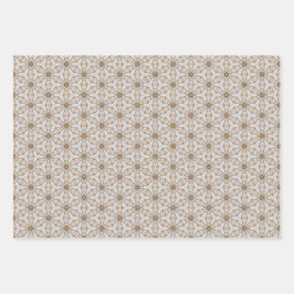 Prachtig ivoor en goud oogverblindend design inpakpapier vel