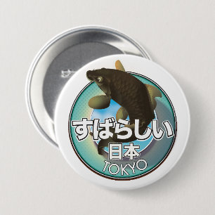 Prachtig Japan Tokyo Kio-logo Ronde Button 7,6 Cm