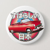 Prachtig Japan Tokyo-logo. Ronde Button 7,6 Cm (Voorkant)