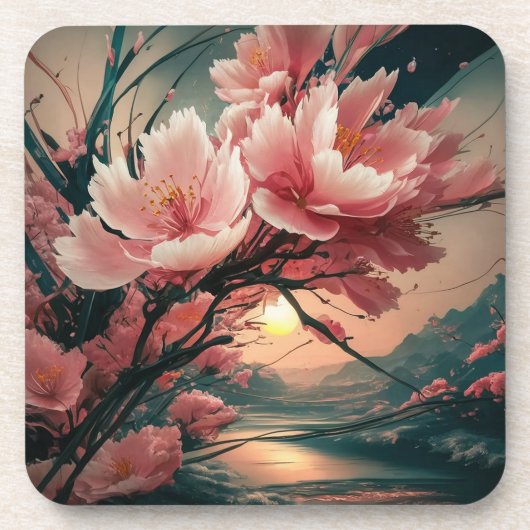 Prachtig Japans Cherry Blossom Onderzetter (Voorkant)