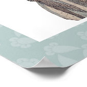 Prachtig Japans geisha Art Poster Design (Hoek)