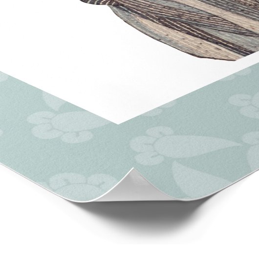 Prachtig Japans geisha Art Poster Design (Hoek)