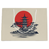 Prachtig Japans landschap met zonsopgang Groot Cadeauzakje (Voorkant)