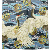 prachtig japans patroonontwerp douchegordijn (Voorkant)