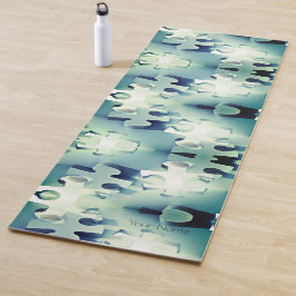 Prachtig Jigzaag-ontwerp in het Minimalistische Pa Yogamat