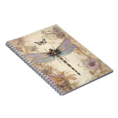 Prachtig junkjournaal met libel & vlinder notitieboek (Rechterzijde)