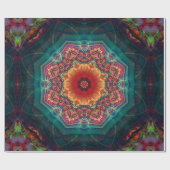 Prachtig kaleidoscoop met meerdere kleuren, bloemp cadeaupapier (Vlak)